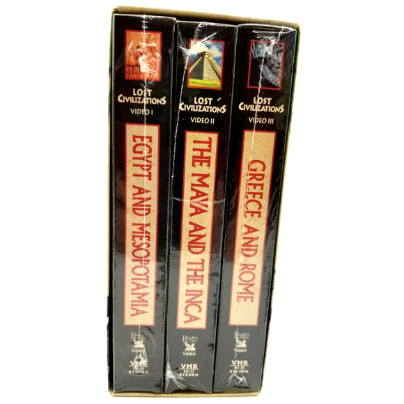Lost Civilizations Reader's Digest Box Set 3 VHS Tapes NEW 1995 - Picture 2 of 10